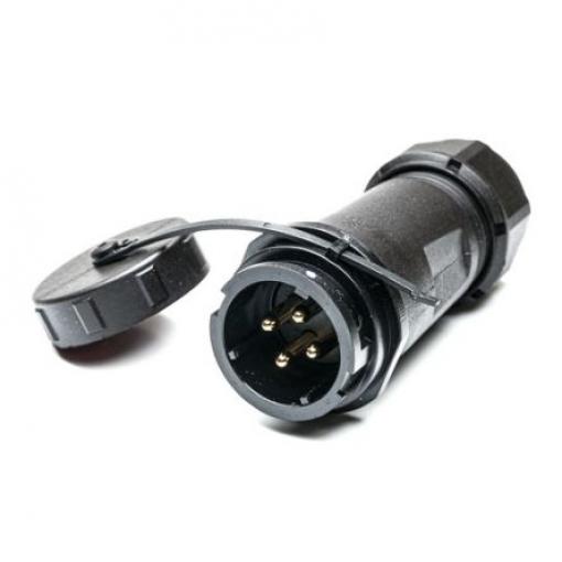Kulatý konektor, počet kontaktů: 4, Kabel, velikost: Standard RS PRO, pohlaví kontaktu: Vnější, orientace těla: Rovný