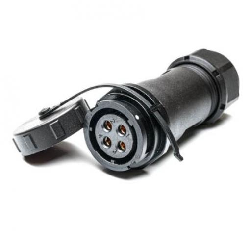 Kulatý konektor, počet kontaktů: 4, Kabel, velikost: Standard RS PRO, pohlaví kontaktu: Vnitřní, orientace těla: Rovný