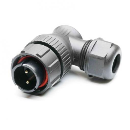 Kulatý konektor, počet kontaktů: 2, Kabel, velikost: Standard RS PRO, pohlaví kontaktu: Vnější, orientace těla: Pravý