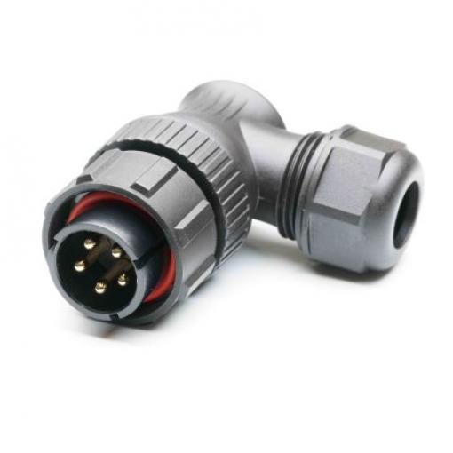 Kulatý konektor, počet kontaktů: 5, Kabel, velikost: Standard RS PRO, pohlaví kontaktu: Vnější, orientace těla: Pravý