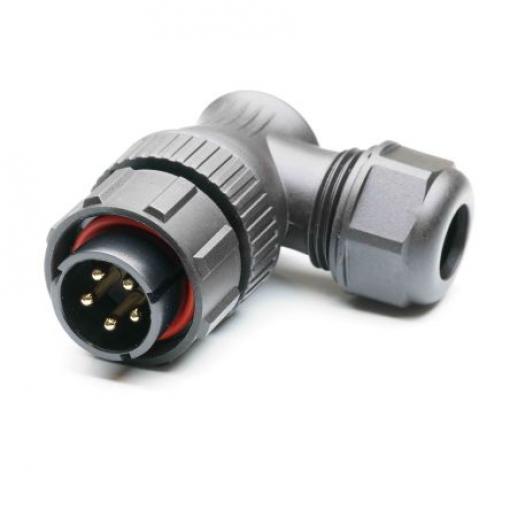 Kulatý konektor, počet kontaktů: 5, Kabel, velikost: Standard RS PRO, pohlaví kontaktu: Vnější, orientace těla: Pravý