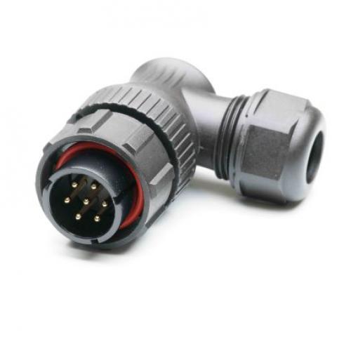 Kulatý konektor, počet kontaktů: 7, Kabel, velikost: Standard RS PRO, pohlaví kontaktu: Vnější, orientace těla: Pravý