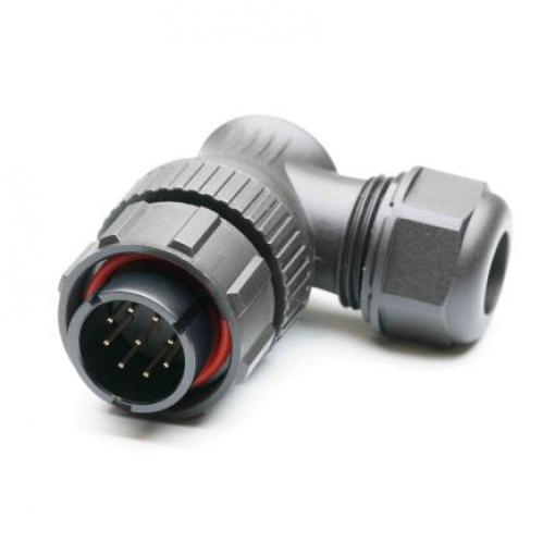 Kulatý konektor, počet kontaktů: 9, Kabel, velikost: Standard RS PRO, pohlaví kontaktu: Vnější, orientace těla: Pravý