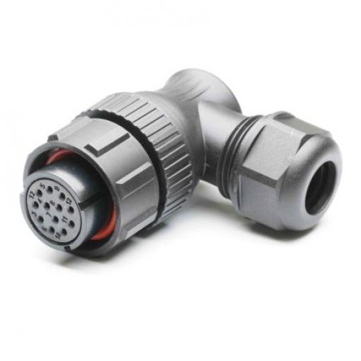 Kulatý konektor, počet kontaktů: 12, Kabel, velikost: Standard RS PRO, pohlaví kontaktu: Vnitřní, orientace těla: Pravý
