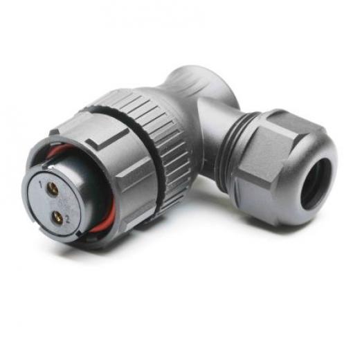Kulatý konektor, počet kontaktů: 2, Kabel, velikost: Standard RS PRO, pohlaví kontaktu: Vnitřní, orientace těla: Pravý