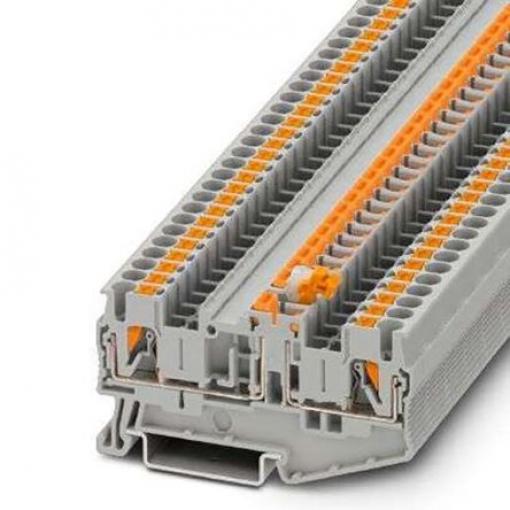 Phoenix Contact Svorkovnice pro komponenty 1050617, řada: PT 2, 400 V Šedá 4 mm² 1 Zásuvný