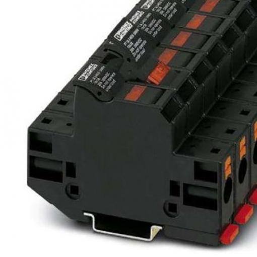 Phoenix Contact Svorkovnice na lištu DIN s pojistkou 3062143, řada: PT 10, 1000 V Černá 10 mm² 1 Zásuvný Jištěný