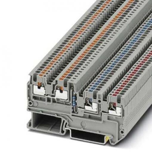 Phoenix Contact Svorkovnice pro komponenty 3209034, řada: PTIO 1, 24 V Šedá 1.5 mm² 3 Zásuvný