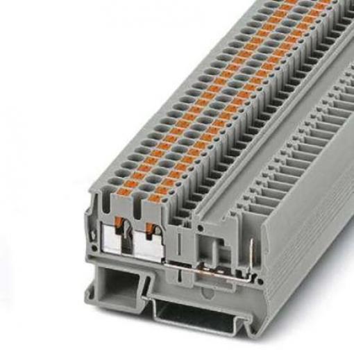 Phoenix Contact Svorkovnice pro komponenty 3209633, řada: PT 2, 500 V Šedá 4 mm² 1 Zásuvný