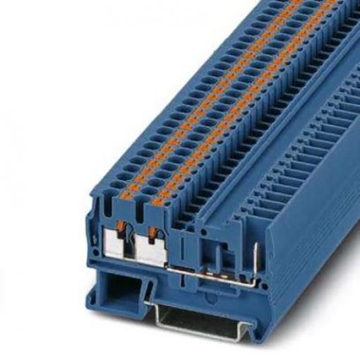 Phoenix Contact Svorkovnice pro komponenty 3209646, řada: PT 2, 500 V Modrá 4 mm² 1 Zásuvný