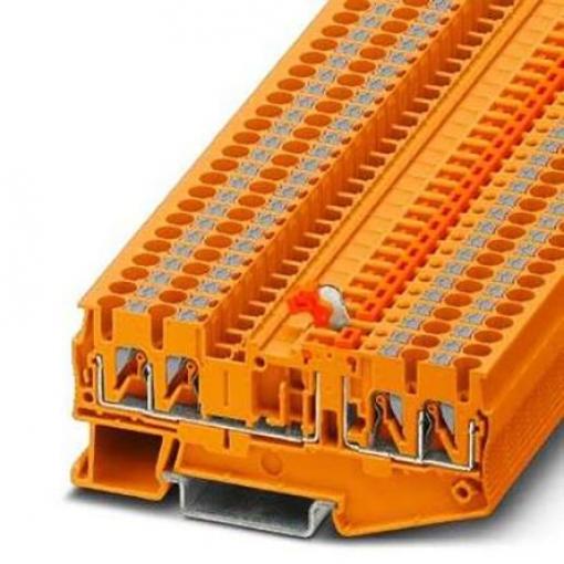 Phoenix Contact Svorkovnice pro komponenty 3210173, řada: PT 2, 400 V Oranžová 4 mm² 1 Zásuvný