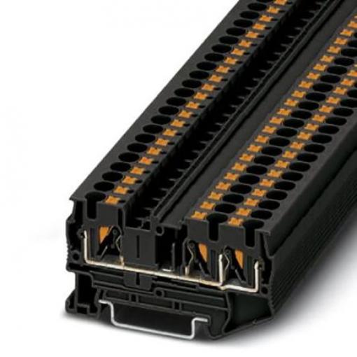 Phoenix Contact Svorkovnice pro komponenty 3211255, řada: PT 4, 800 V Černá 6 mm² 1 Zásuvný IECEx/ATEX