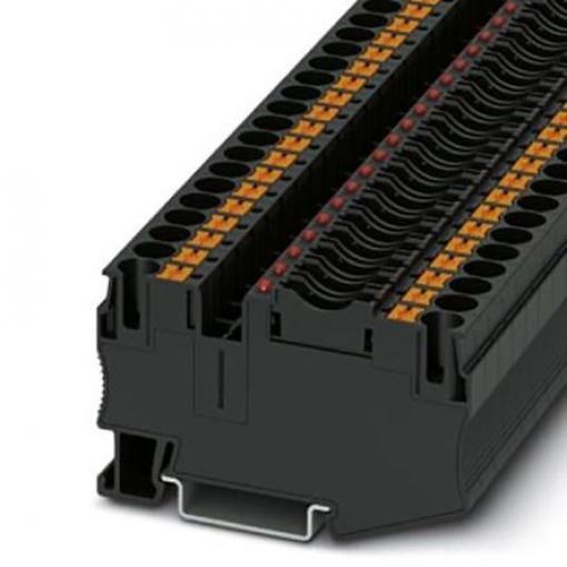 Phoenix Contact Svorkovnice na lištu DIN s pojistkou 3212172, řada: PT 6, 24 V Černá 10 mm² 1 Zásuvný
