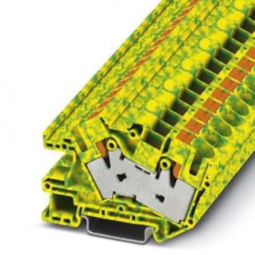 Phoenix Contact Zemnicí svorkovnice, počet cest: 2, 4 AWG, délka: 101 mm Lišta DIN 16 mm² barva Žlutá, Zelená Zásuvný,