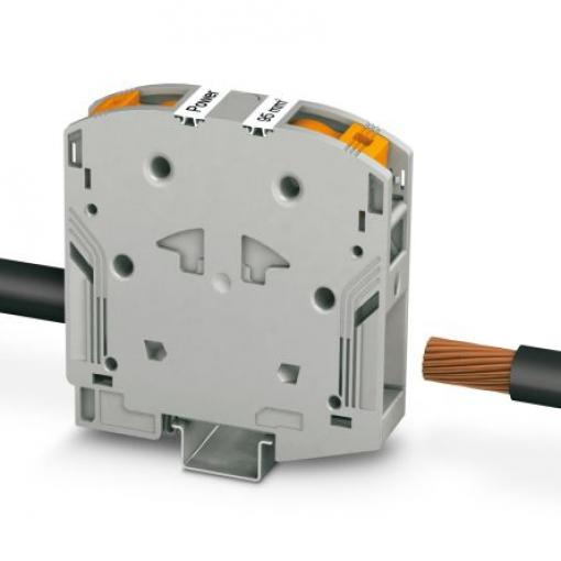 Phoenix Contact Svorkovnice pro komponenty 3260050, řada: PTPOWER 50, 1 kV Šedá 10 to 70 mm² 1 Zásuvný