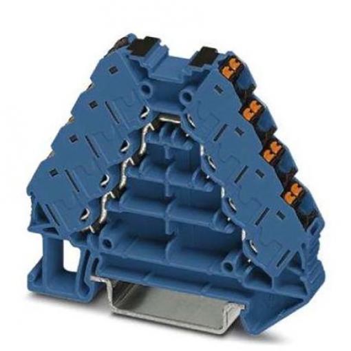 Phoenix Contact Svorkovnice pro montáž na lištu DIN 3270126, řada: PTRV 4-PV BU/BK, 250 V Modrá 0.14 to 2.5 mm² 4