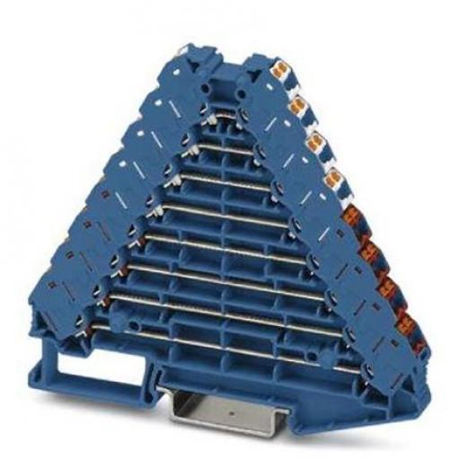 Phoenix Contact Svorkovnice pro montáž na lištu DIN 3270134, řada: PTRV 8 BU/WHRD, 250 V Modrá 0.14 to 2.5 mm² 8 Zásuvný