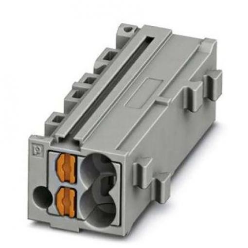 Phoenix Contact Svorkovnice pro montáž na lištu DIN 3270302, 500 V Šedá 0.14 to 2.5 mm² 1 Zásuvný