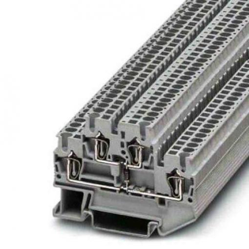 Double-level spring-cage terminal block