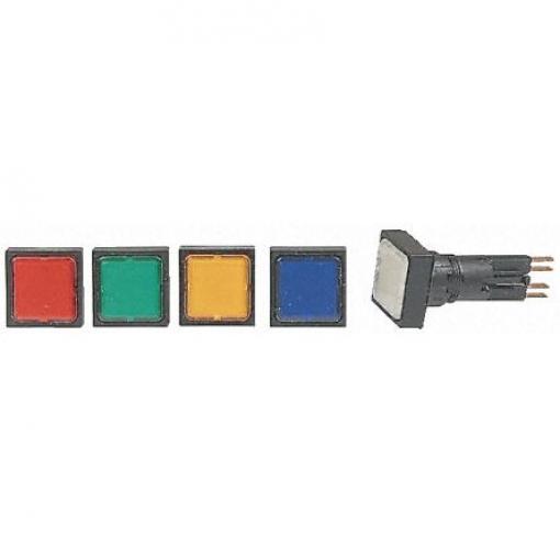 Eaton Kontrolka, řada: RMQ16 Zapuštěná montáž LED Zelená, průměr výřezu: 16 mm IP65 Čtvercový 24 V