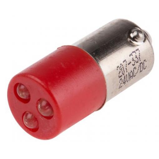 RS PRO Kontrolka barva světla Červená, 24 V ac/dc