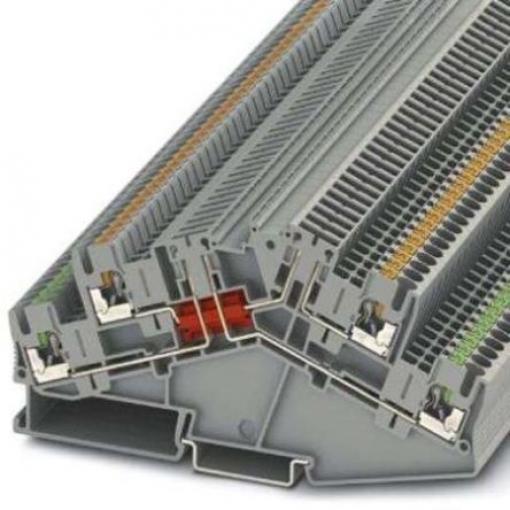 Phoenix Contact Odpojovací svorkovnice 3210402, řada: PTTBS 2.5-2TGB, 600 V Šedá 0.14 to 4 mm² 2 Zásuvný