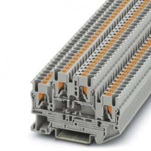 Phoenix Contact Svorkovnice pro komponenty 3211445, řada: PTTB 2.5-2DIO/U-OL/U-OR, 500 V Šedá 0.14 to 4 mm² 2 Zásuvný