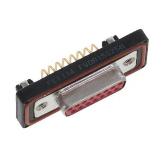 FCT from Molex Konektor D-Sub, řada: 172704, počet kontaktů: 15, orientace těla: Pravý úhel 2.84 mm, Průchozí otvor