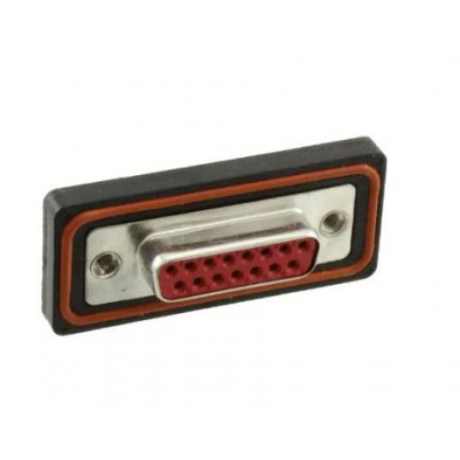 FCT from Molex Konektor D-Sub, řada: 173110, počet kontaktů: 15, orientace těla: Rovný 2.84 mm, Montáž do panelu