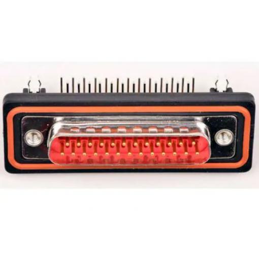 FCT from Molex Konektor D-Sub, řada: 172704, počet kontaktů: 25, orientace těla: Pravý úhel 2.84 mm, Průchozí otvor