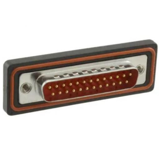 FCT from Molex Konektor D-Sub, řada: 172704, počet kontaktů: 25, orientace těla: Rovný 2.84 mm, Montáž do panelu Vnější,