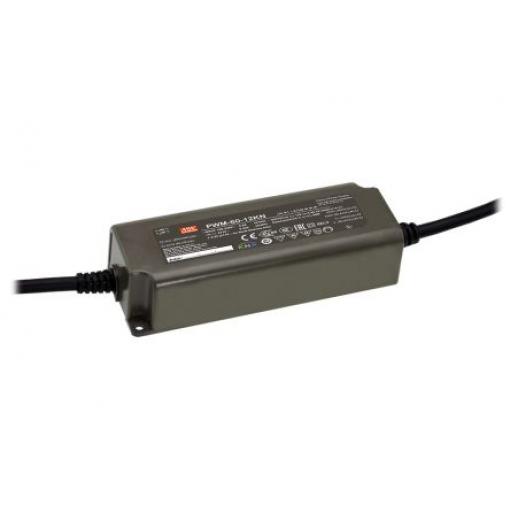 LED ovladač, řada: PWM-60-KN PWM-60-12KN 12 V 5 A 60 W ztlumování: PWM MEAN WELL