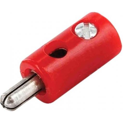 RS PRO Banánek, 30V, 32A, Červená, Vnější Přenos, materiál kontaktu: Mosaz, délka: 11.4 mm, pokovení kontaktu: Nikl