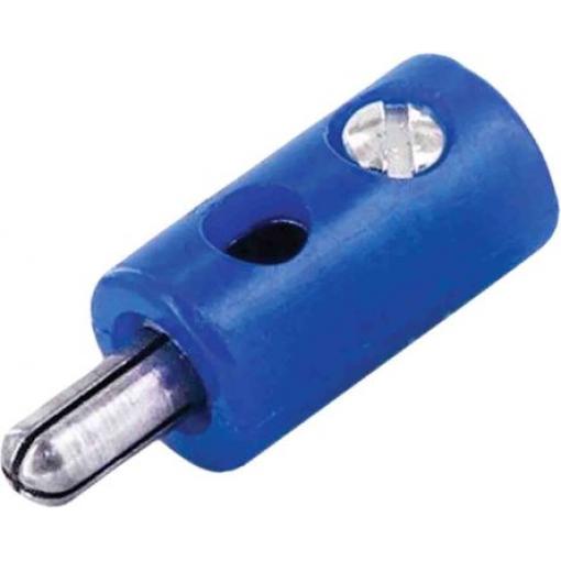 RS PRO Banánek, 30V, 32A, Modrá, Vnější Přenos, materiál kontaktu: Mosaz, délka: 11.4 mm, pokovení kontaktu: Nikl