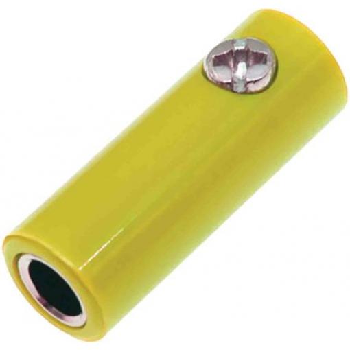 RS PRO Banánek, 30V, 32A, Žlutá, Vnější Šroubová, materiál kontaktu: Mosaz, délka: 17 mm, pokovení kontaktu: Nikl