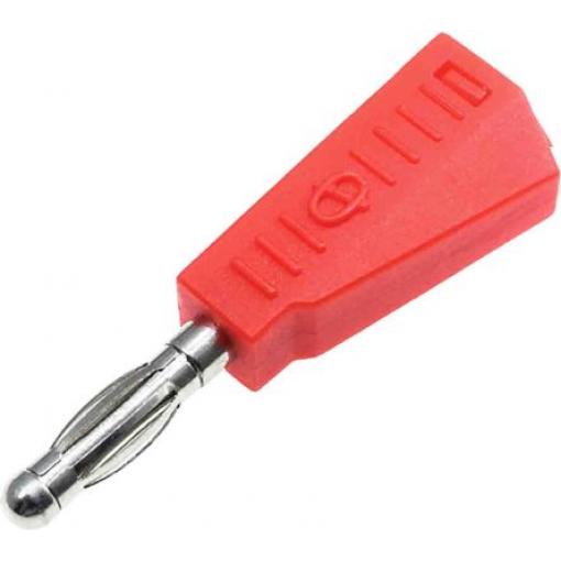 RS PRO Banánek, 4 mm, 30V, 19A, Červená, Vnější Pájecí, materiál kontaktu: Mosaz, délka: 46 mm, pokovení kontaktu: Nikl