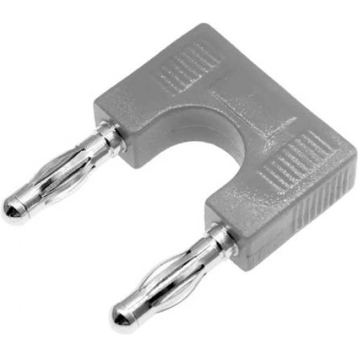 RS PRO Banánek, 4 mm, 30V, 32A, Šedá, Vnější Přenos, materiál kontaktu: Mosaz, délka: 33 mm, pokovení kontaktu: Nikl
