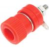 RS PRO Zásuvka na banánky, 4 mm, 30V, 24A, Červená, Vnitřní Pájecí, materiál kontaktu: Mosaz, délka: 32.5 mm, pokovení