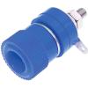 RS PRO Zásuvka na banánky, 4 mm, 30V, 24A, Modrá, Vnitřní Pájecí, materiál kontaktu: Mosaz, délka: 32.5 mm, pokovení