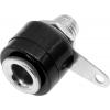 RS PRO Zásuvka na banánky, 4 mm, 30V, 19A, Černá, Vnitřní Pájecí, materiál kontaktu: Mosaz, délka: 15 mm, pokovení