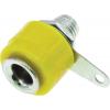 RS PRO Zásuvka na banánky, 4 mm, 30V, 19A, Žlutá, Vnitřní Pájecí, materiál kontaktu: Mosaz, délka: 15 mm, pokovení