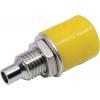 RS PRO Zásuvka na banánky, 4 mm, 30V, 24A, Žlutá, Vnitřní Pájecí, materiál kontaktu: Mosaz, délka: 21.3 mm, pokovení