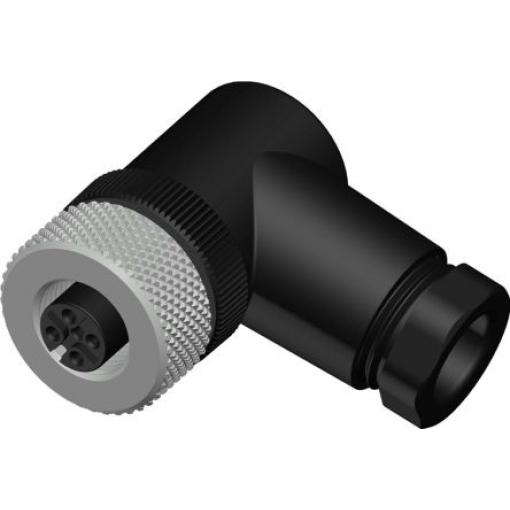 Kulatý konektor, počet kontaktů: 5, Kabel, velikost: M12 RS PRO, pohlaví kontaktu: Vnitřní, orientace těla: Pravý úhel