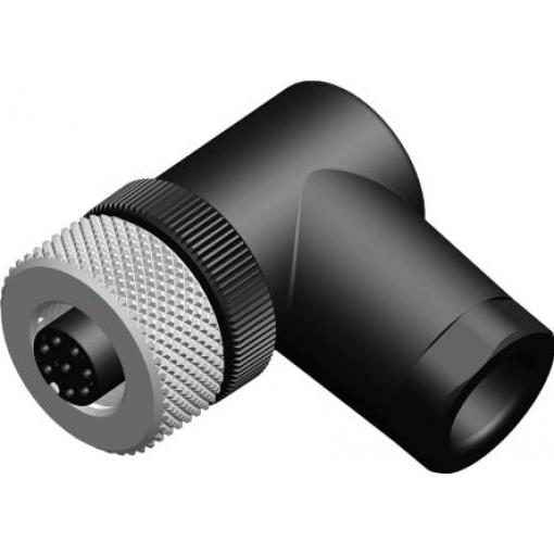Kulatý konektor, počet kontaktů: 8, Kabel, velikost: M12 RS PRO, pohlaví kontaktu: Vnitřní, orientace těla: Pravý úhel