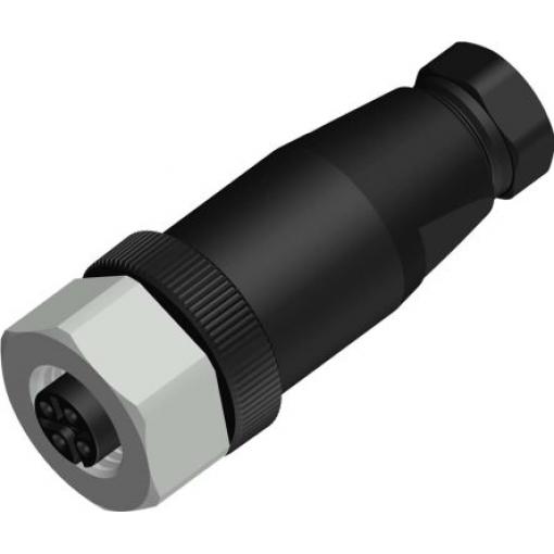 Kulatý konektor, počet kontaktů: 4, Kabel, velikost: M12 RS PRO, pohlaví kontaktu: Vnitřní, orientace těla: Rovný