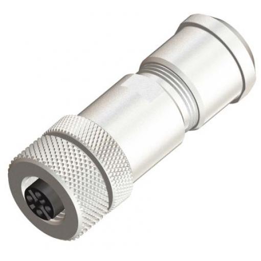 Kulatý konektor, počet kontaktů: 5, Kabel, velikost: M12 RS PRO, pohlaví kontaktu: Vnitřní, orientace těla: Rovný