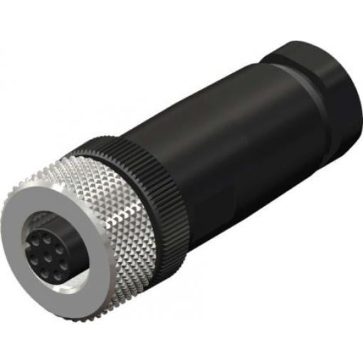 Kulatý konektor, počet kontaktů: 8, Kabel, velikost: M12 RS PRO, pohlaví kontaktu: Vnitřní, orientace těla: Rovný