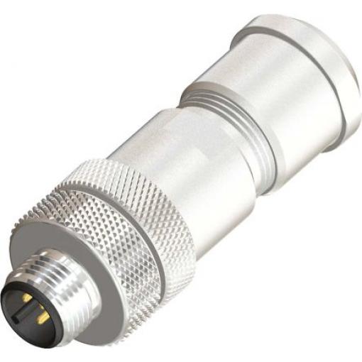 Kulatý konektor, počet kontaktů: 4, Kabel, velikost: M12 RS PRO, pohlaví kontaktu: Vnější, orientace těla: Rovný