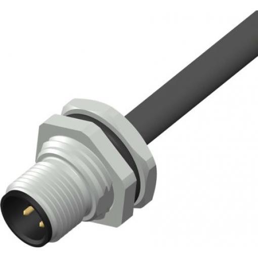 Kulatý konektor, počet kontaktů: 4, Přední montáž, velikost: M12 RS PRO, pohlaví kontaktu: Vnější, orientace těla: Rovný
