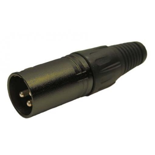 RS PRO Konektor XLR, barva Černá, počet kontaktů: 3, orientace těla: Rovný Vnější, pokovení: Stříbrná, Kabel